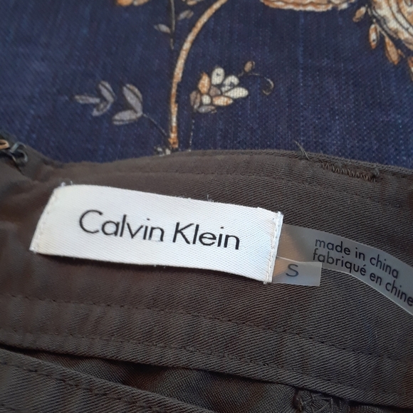 Size small Calvin Klein army green skirt an belt set - Picture 11 of 13